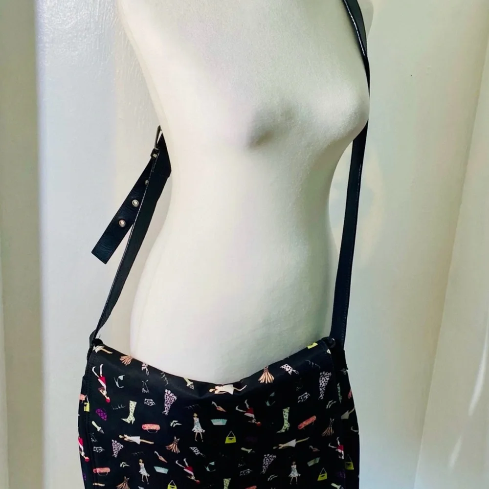 Y2K Nicole Miller Nylon cute fashion theme laptop/messenger bag.
